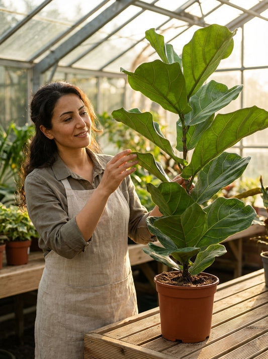 Dekorun Yıldızı: Keman Yapraklı Kauçuk Çiçeği – 90-100 cm